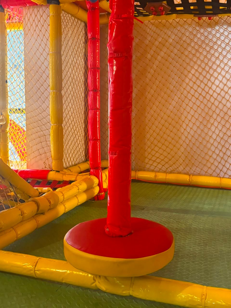 Colourful indoor soft play equipment